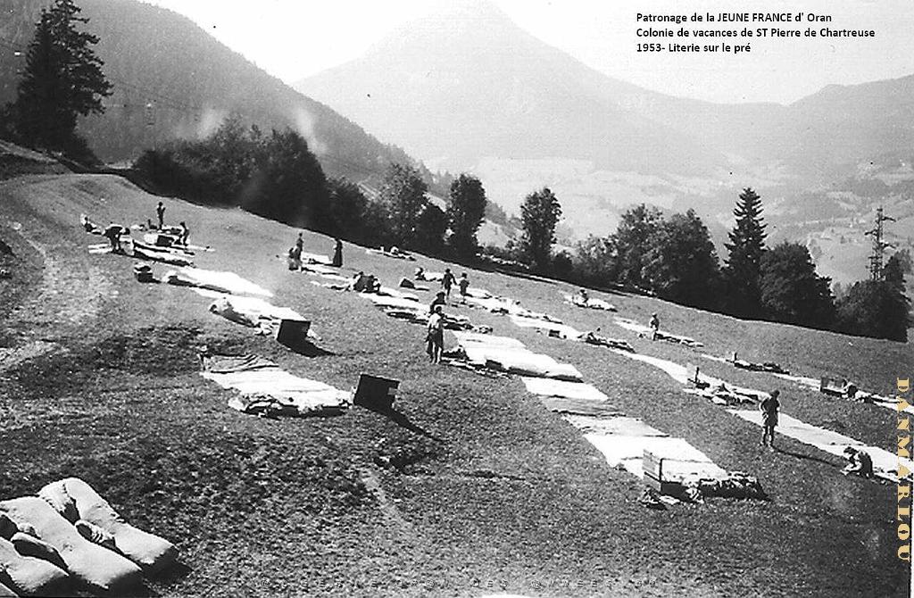 COLO JEUNE FRANCE 1953 literie sur le pre.jpg